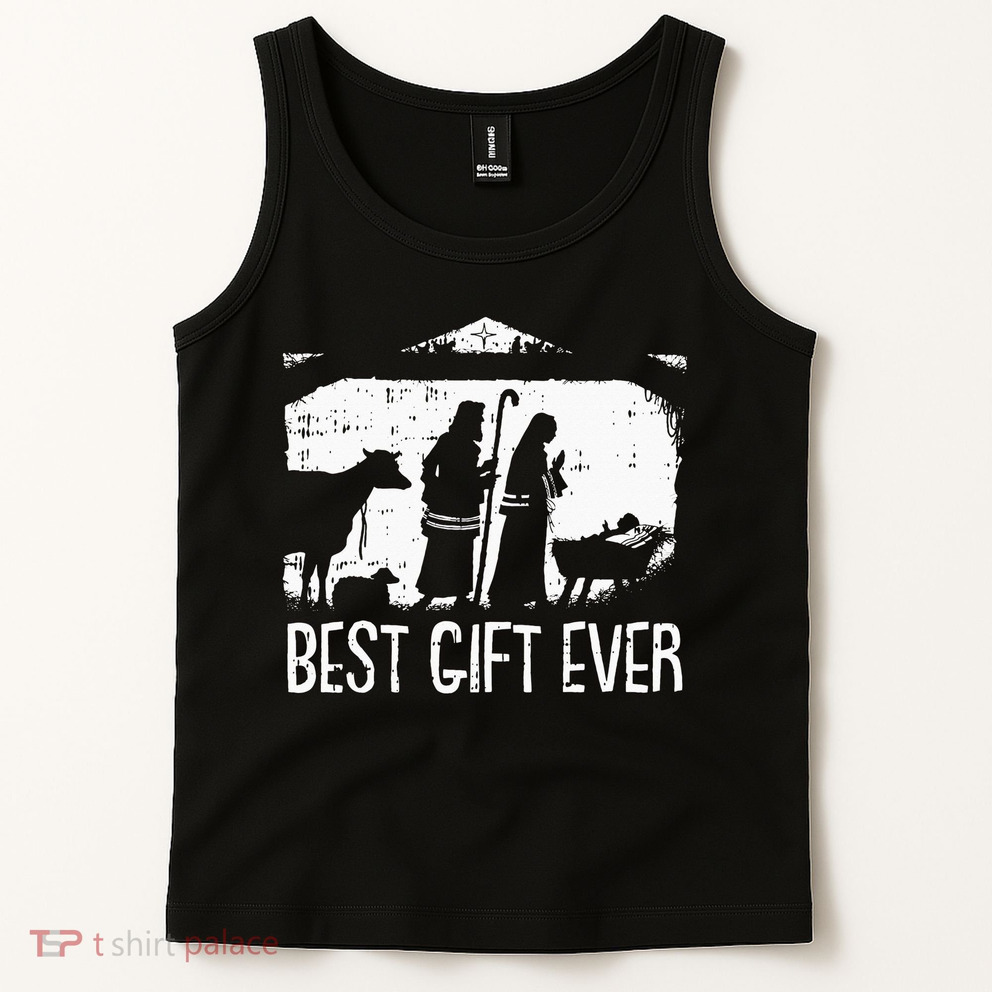 Best Ever Christmas Cool Jesus Nativity Scene Christian Tank Top