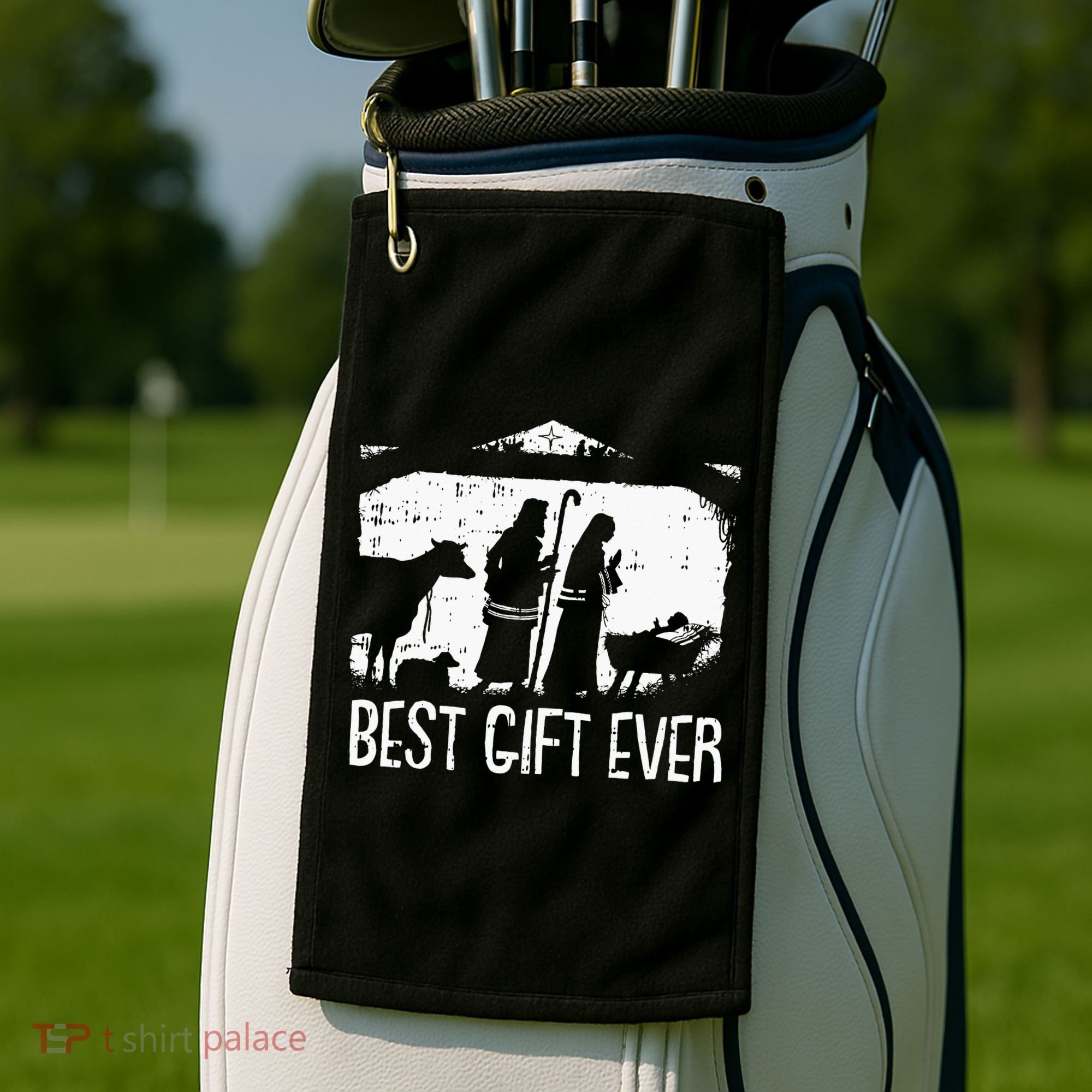 Best Ever Christmas Cool Jesus Nativity Scene Christian Golf Towel