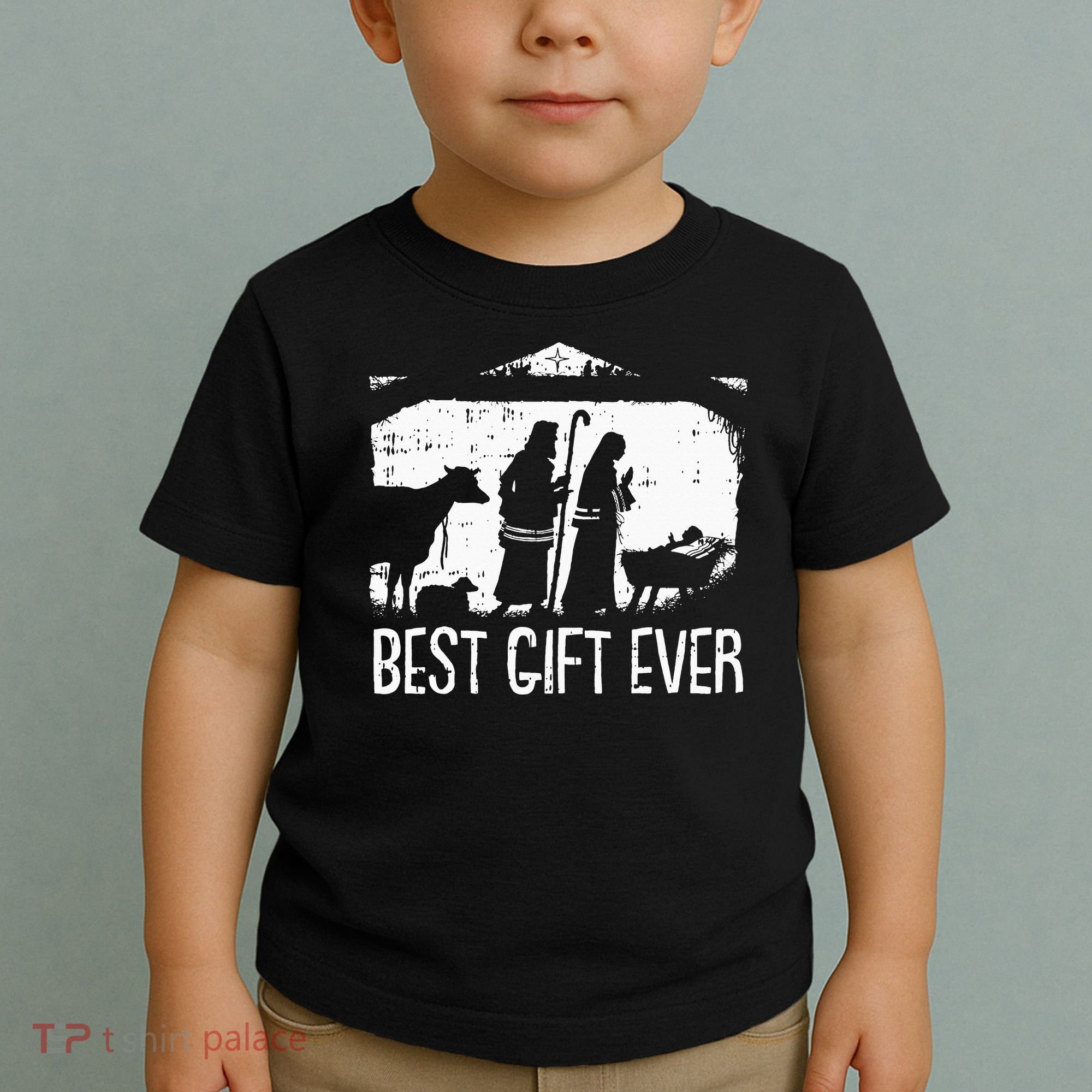 Best Ever Christmas Cool Jesus Nativity Scene Christian Toddler T-Shirt