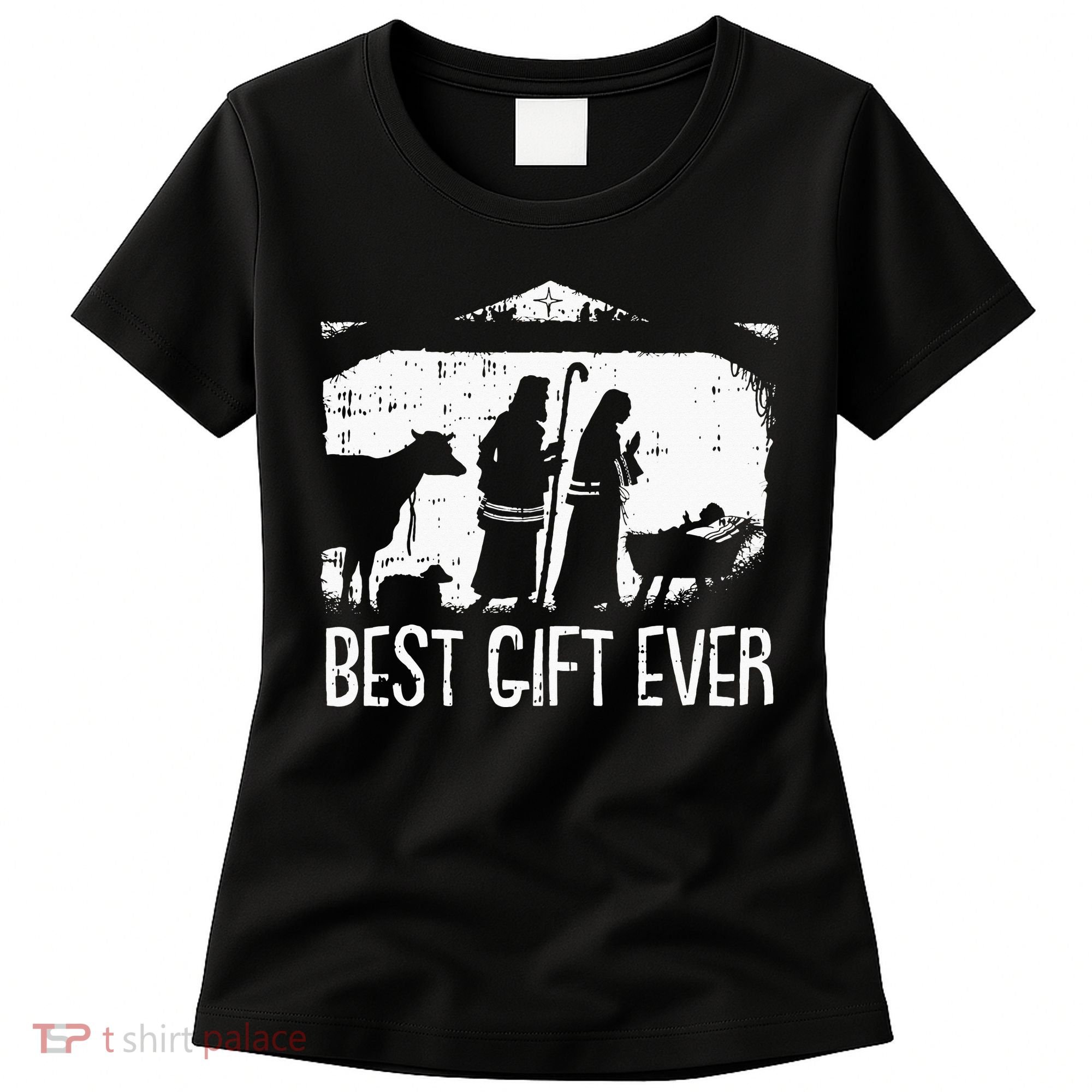 Best Ever Christmas Cool Jesus Nativity Scene Christian Women's T-Shirt