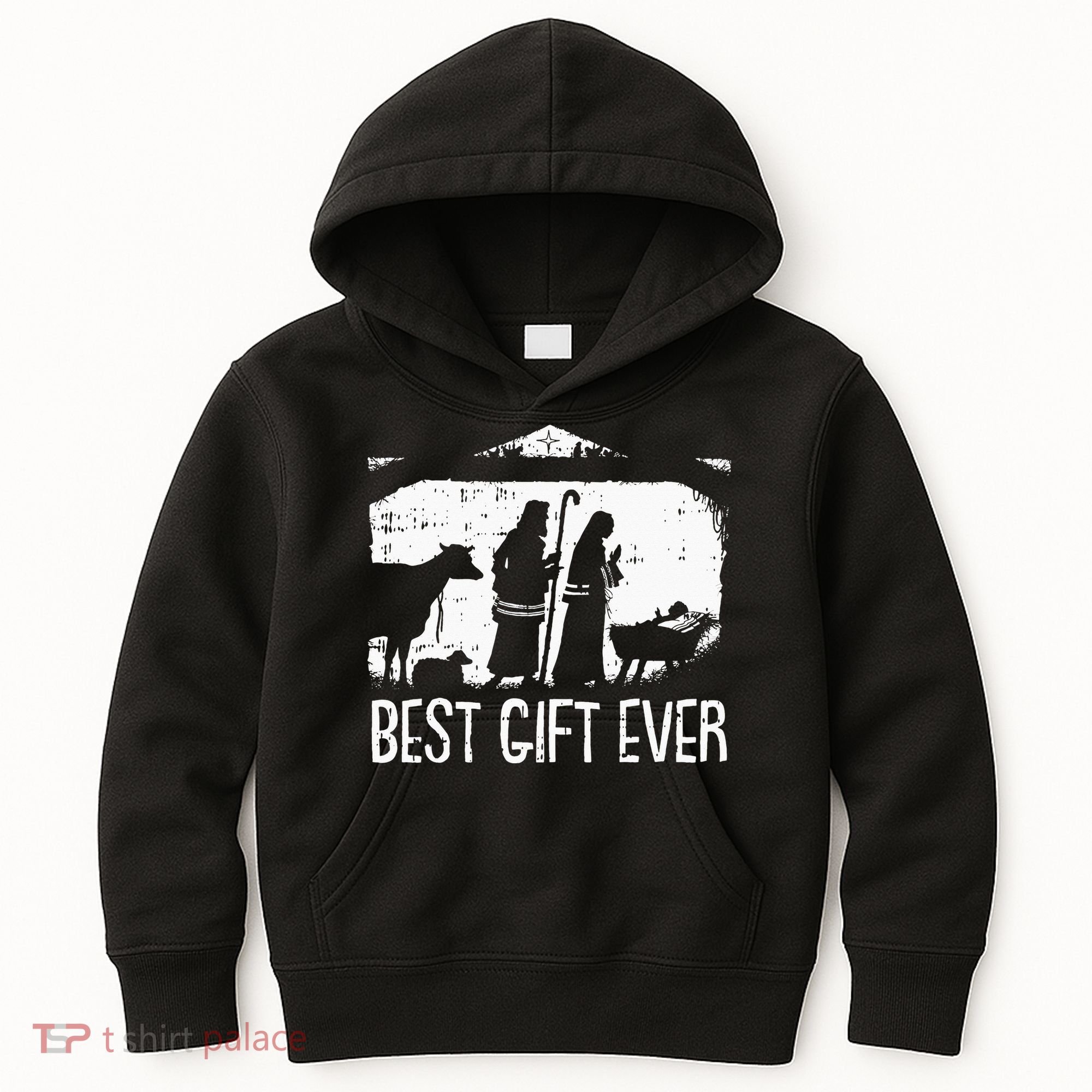 Best Ever Christmas Cool Jesus Nativity Scene Christian Kids Hoodie