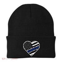 Because He's Mine I Walk This Line Back The Blue Beanie thumb 0