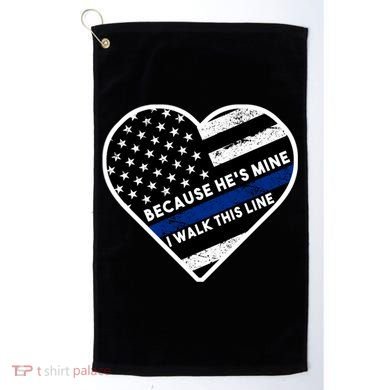 Because He's Mine I Walk This Line Back The Blue Golf Towel
