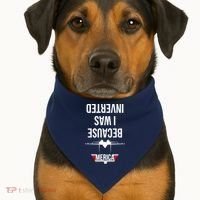 Because I Was Inverted Jet Fighter USA-Made Doggie Bandana thumb 1