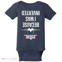 Because I Was Inverted Jet Fighter Baby Bodysuit thumb 0