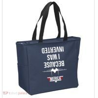 Because I Was Inverted Jet Fighter Tote Bag thumb 2