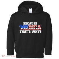 Because Merica Thats Why Toddler Hoodie thumb 0