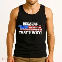 Because Merica Thats Why Tank Top thumb 3