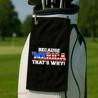 Because Merica Thats Why Golf Towel thumb 2