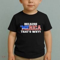 Because Merica Thats Why Toddler T-Shirt thumb 2
