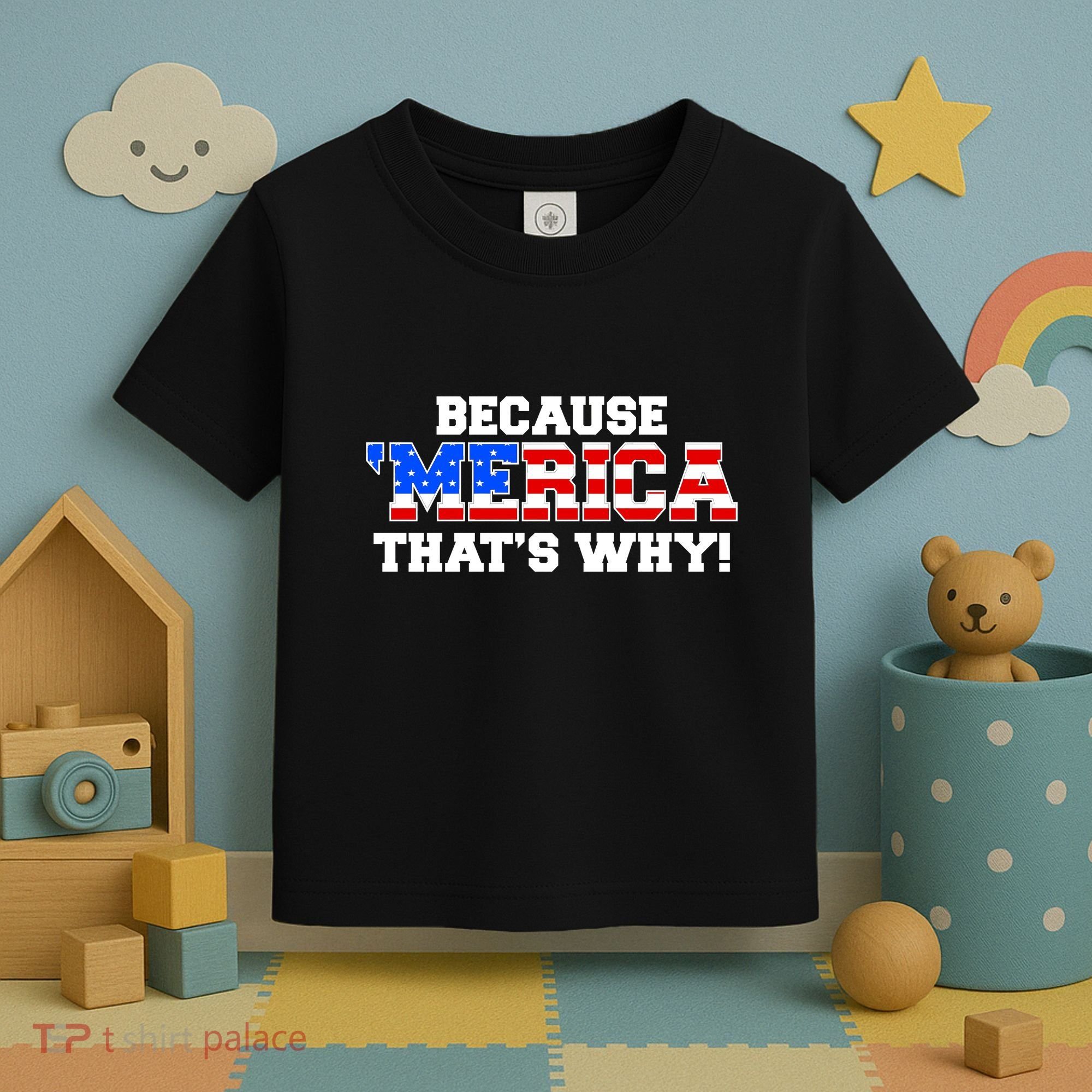 Because Merica Thats Why Toddler T-Shirt
