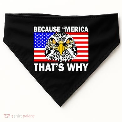 Because 'Merica That's Why! Eagle USA-Made Doggie Bandana
