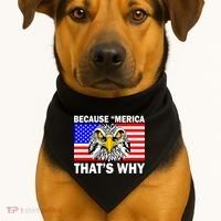 Because 'Merica That's Why! Eagle USA-Made Doggie Bandana thumb 1