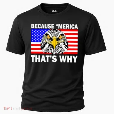 Because 'Merica That's Why! Eagle Cooling Performance Crew T-Shirt