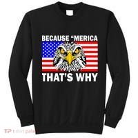 Because 'Merica That's Why! Eagle Sweatshirt thumb 0