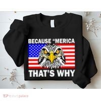 Because 'Merica That's Why! Eagle Sweatshirt thumb 2