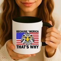 Because 'Merica That's Why! Eagle Coffee Mug thumb 3