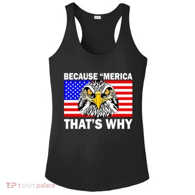Because 'Merica That's Why! Eagle Ladies PosiCharge Competitor Racerback Tank