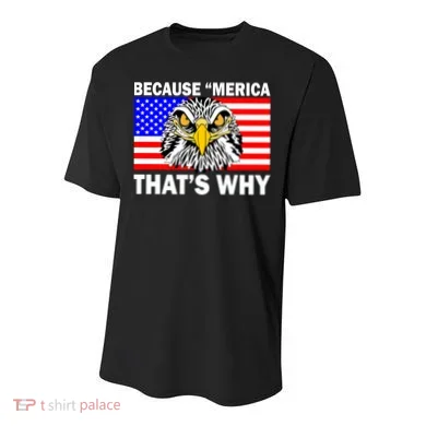 Because 'Merica That's Why! Eagle Youth Performance Sprint T-Shirt