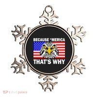 Because 'Merica That's Why! Eagle Ornament thumb 0