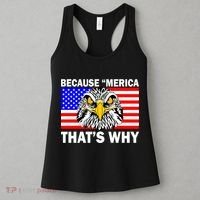 Because 'Merica That's Why! Eagle Women's Tank Top thumb 3