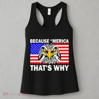 Because 'Merica That's Why! Eagle Women's Tank Top thumb 3
