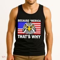 Because 'Merica That's Why! Eagle Tank Top thumb 3
