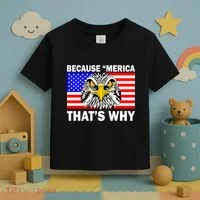Because 'Merica That's Why! Eagle Toddler T-Shirt thumb 3
