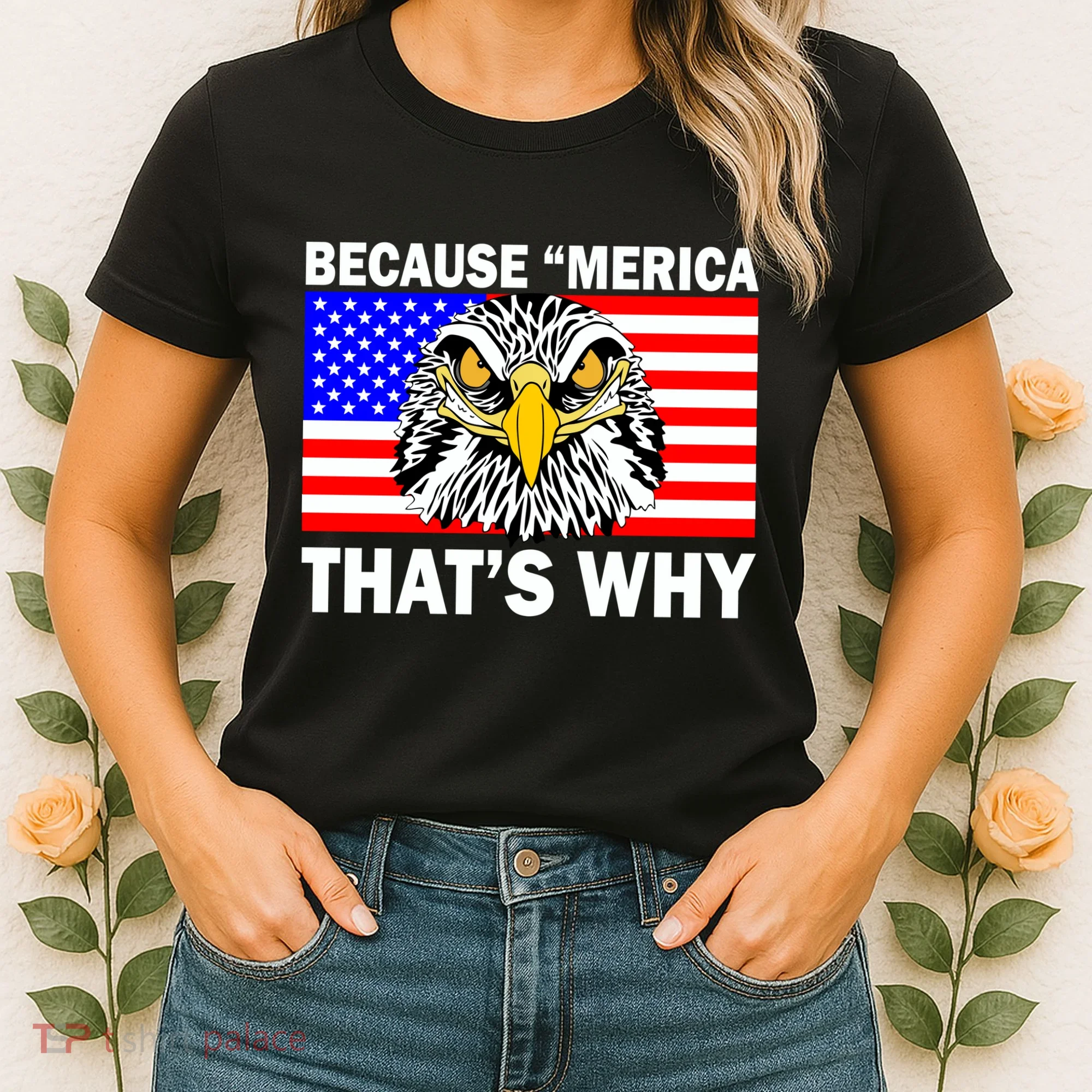 Because 'Merica That's Why! Eagle Women's T-Shirt