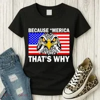 Because 'Merica That's Why! Eagle Women's T-Shirt thumb 3