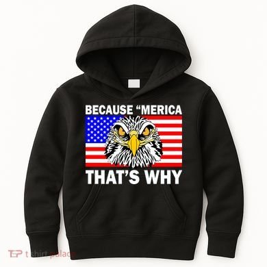 Because 'Merica That's Why! Eagle Kids Hoodie