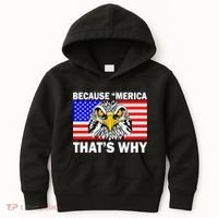 Because 'Merica That's Why! Eagle Kids Hoodie thumb 0
