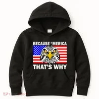 Because 'Merica That's Why! Eagle Kids Hoodie thumb 0