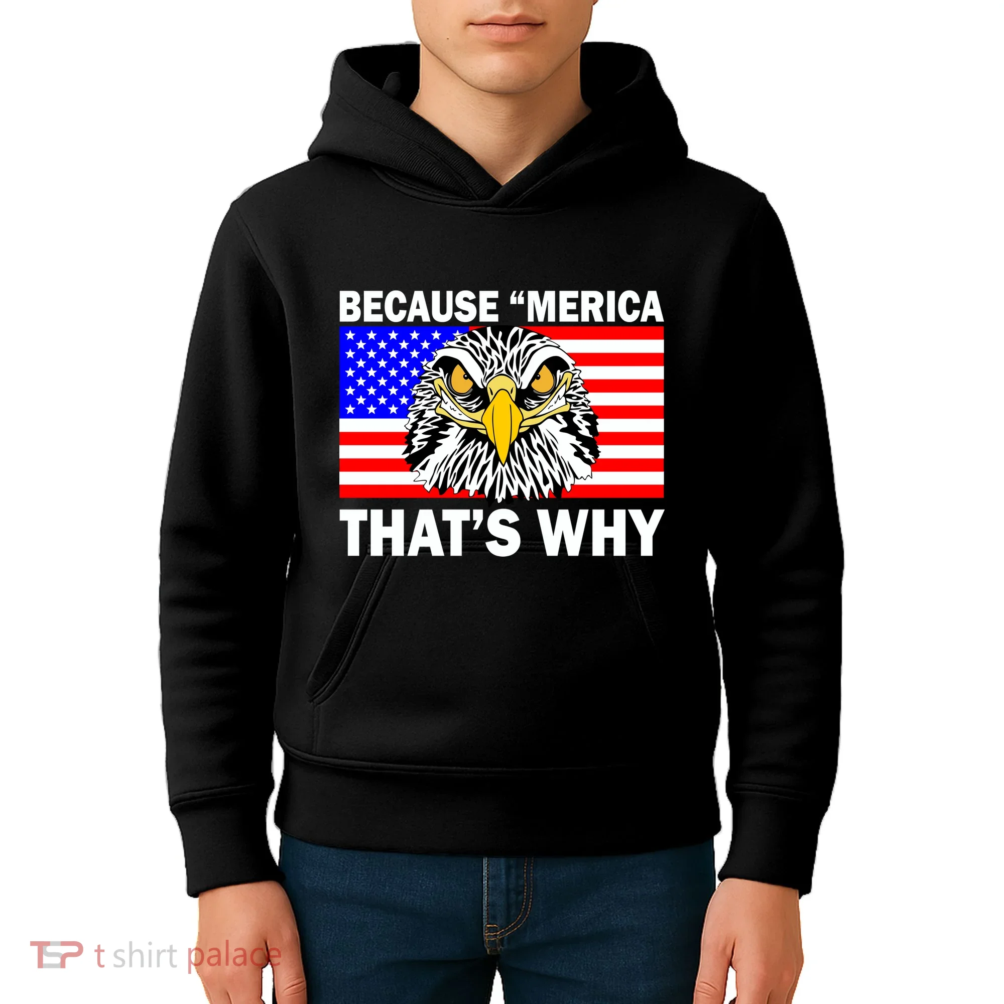 Because 'Merica That's Why! Eagle Kids Hoodie