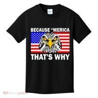 Because 'Merica That's Why! Eagle Kids T-Shirt thumb 0
