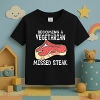 Becoming A Vegetarian is a Huge Missed Steak Toddler T-Shirt thumb 3