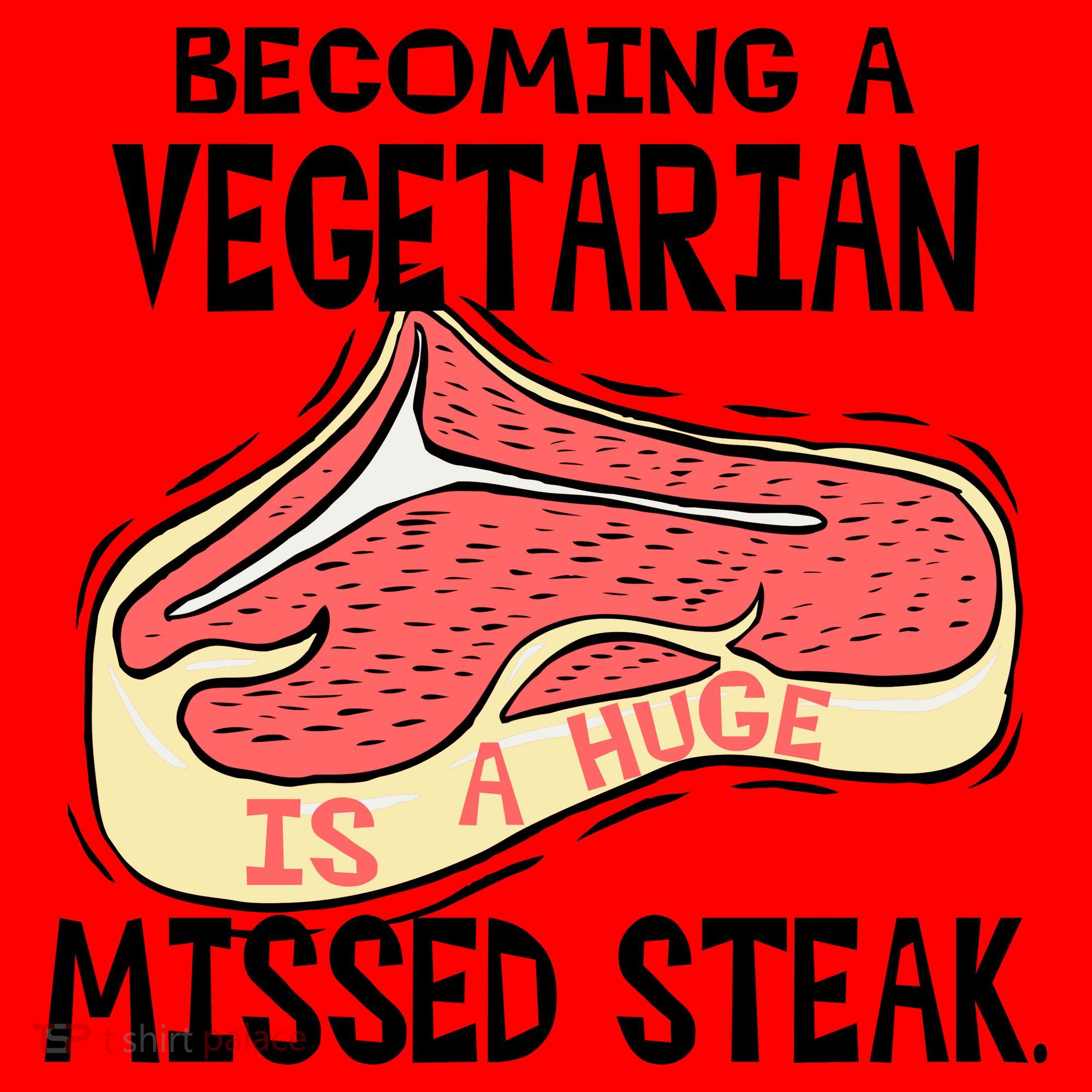 Becoming A Vegetarian is a Huge Missed Steak Santa Hat