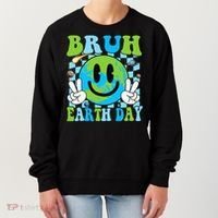 Bruh Earth Day Dabbing Earth Environmental Earth Day Women's Sweatshirt thumb 0