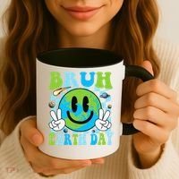 Bruh Earth Day Dabbing Earth Environmental Earth Day Coffee Mug thumb 3