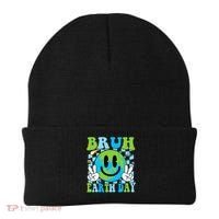 Bruh Earth Day Dabbing Earth Environmental Earth Day Beanie thumb 0