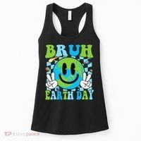Bruh Earth Day Dabbing Earth Environmental Earth Day Women's Tank Top thumb 0