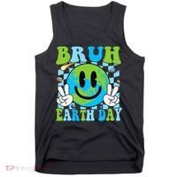Bruh Earth Day Dabbing Earth Environmental Earth Day Tank Top thumb 0