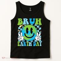 Bruh Earth Day Dabbing Earth Environmental Earth Day Tank Top thumb 2