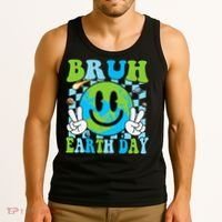 Bruh Earth Day Dabbing Earth Environmental Earth Day Tank Top thumb 3
