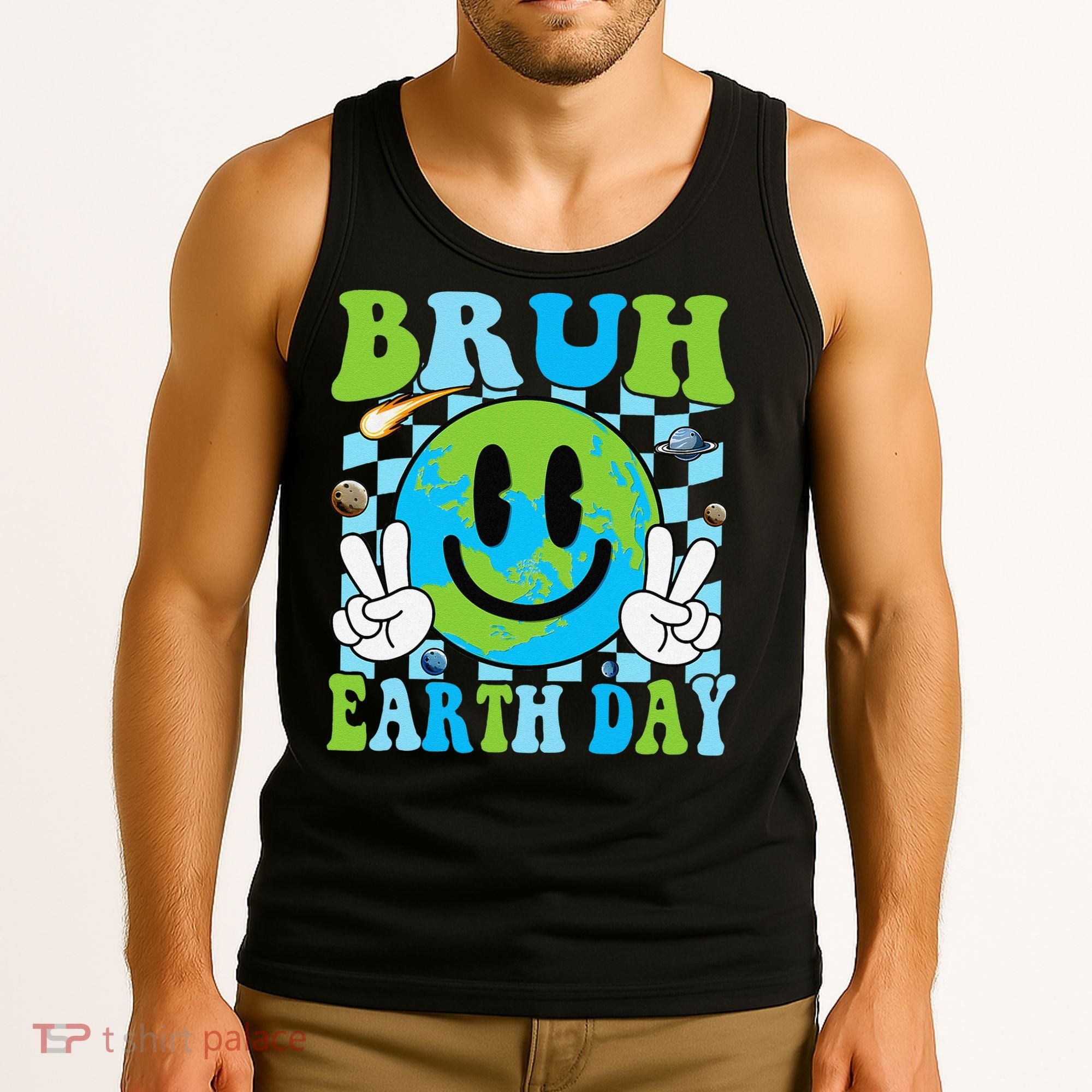 Bruh Earth Day Dabbing Earth Environmental Earth Day Tank Top