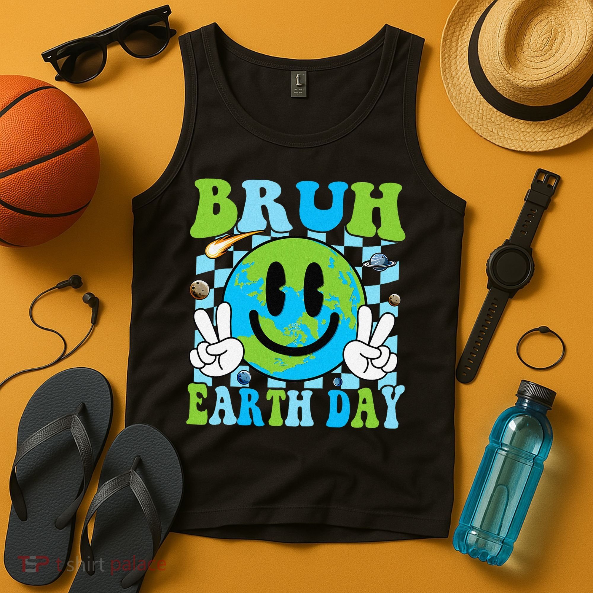 Bruh Earth Day Dabbing Earth Environmental Earth Day Tank Top