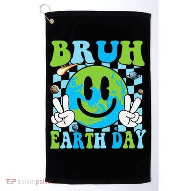 Bruh Earth Day Dabbing Earth Environmental Earth Day Golf Towel