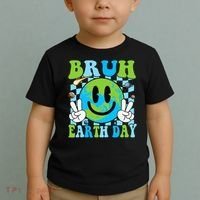 Bruh Earth Day Dabbing Earth Environmental Earth Day Toddler T-Shirt thumb 2