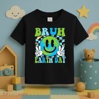 Bruh Earth Day Dabbing Earth Environmental Earth Day Toddler T-Shirt thumb 3