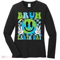 Bruh Earth Day Dabbing Earth Environmental Earth Day Women's Long Sleeve Shirt thumb 0